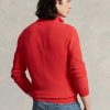 Kırmızı Erkek Ralph Lauren Örgülü Pamuklu Çeyrek Fermuarlı Kazak Kırmızı Erkek Ralph Lauren Örgülü Pamuklu Çeyrek Fermuarlı Kazak