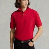 Kırmızı Erkek Ralph Lauren Slim Fit File Polo Tişörtler Kırmızı Erkek Ralph Lauren Slim Fit File Polo Tişörtler