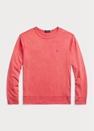 Kırmızı Erkek Ralph Lauren Spa Havlu Sweatshirt