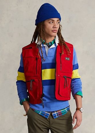 Kırmızı Erkek Ralph Lauren Su Geçirmez Yardımcı Yelek