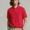 Kırmızı Erkek Ralph Lauren The Iconic Mesh Polo Tişörtleri