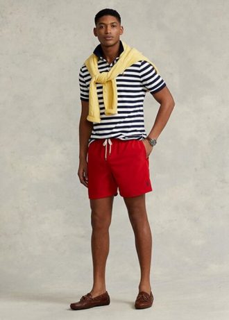 Kırmızı Erkek Ralph Lauren Traveller Mayo Şortu