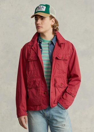 Kırmızı Erkek Ralph Lauren Twill Sığ Su Montları