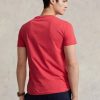 Kırmızı Erkek Ralph Lauren Özel Slim Fit Yuvarlak Yaka Tişörtler Kırmızı Erkek Ralph Lauren Özel Slim Fit Yuvarlak Yaka Tişörtler