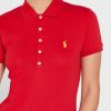 Kırmızı Kadın Ralph Lauren Düğme Detaylı Polo Gömlekler Kırmızı Kadın Ralph Lauren Düğme Detaylı Polo Gömlekler