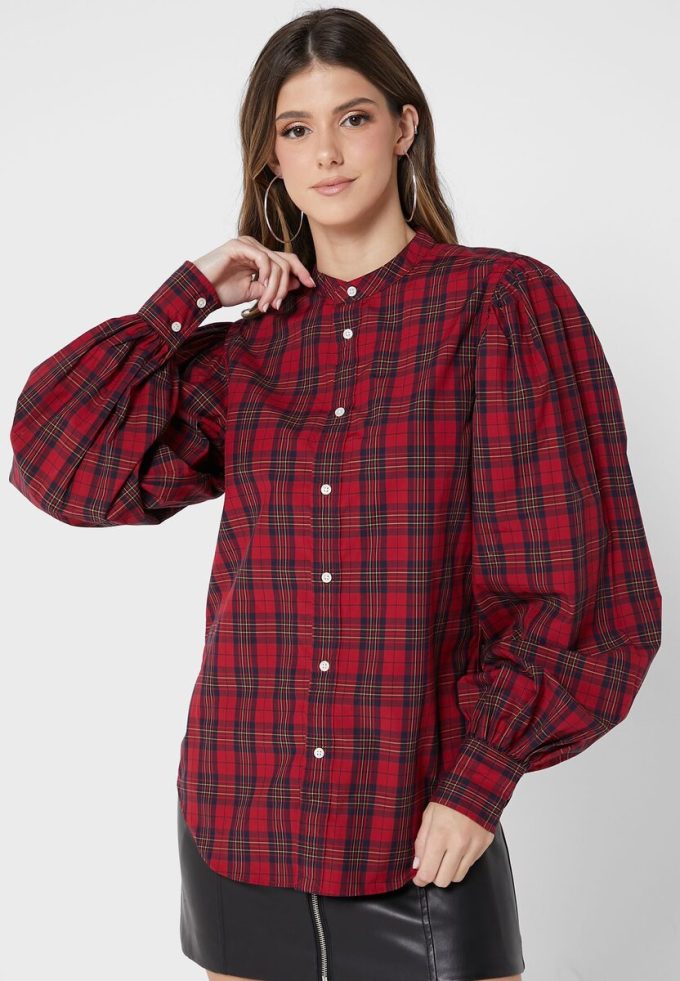 Kırmızı Kadın Ralph Lauren Düğmeli Üstler Kırmızı Kadın Ralph Lauren Düğmeli Üstler