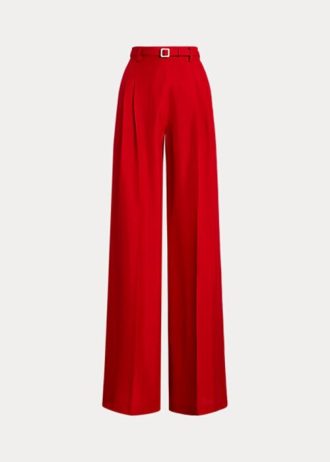 Kırmızı Kadın Ralph Lauren Graciela İpek Şantuk Pantolon