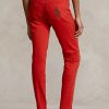 Kırmızı Kadın Ralph Lauren Tompkins Yüksek Bel Dar Paça Kot Pantolon Kırmızı Kadın Ralph Lauren Tompkins Yüksek Bel Dar Paça Kot Pantolon