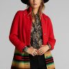 Kırmızı Kadın Ralph Lauren Yün Kazak Montları