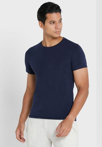 Lacivert Erkek Ralph Lauren 2’li Temel Yuvarlak Yaka Tişört