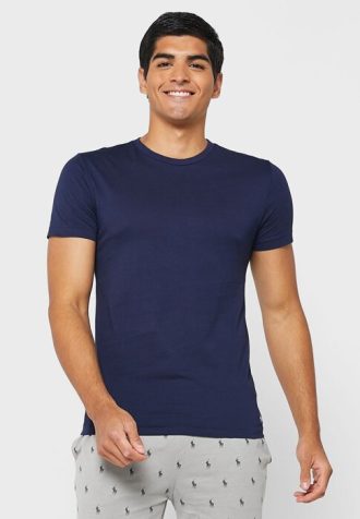 Lacivert Erkek Ralph Lauren 3’lü Çeşitli Yuvarlak Yaka Tişörtler