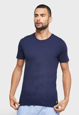 Lacivert Erkek Ralph Lauren 3’lü Çeşitli Yuvarlak Yaka Tişörtler