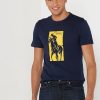 Lacivert Erkek Ralph Lauren Baskılı Yuvarlak Yaka Tişörtler