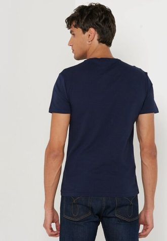 Lacivert Erkek Ralph Lauren Baskılı Yuvarlak Yaka Tişörtler