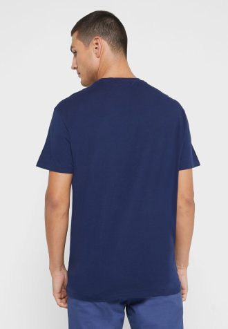 Lacivert Erkek Ralph Lauren Baskılı Yuvarlak Yaka Tişörtler