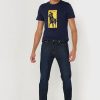 Lacivert Erkek Ralph Lauren Baskılı Yuvarlak Yaka Tişörtler