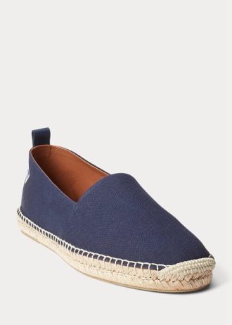 Lacivert Erkek Ralph Lauren Bowsworth Monogram Kanvas Espadril