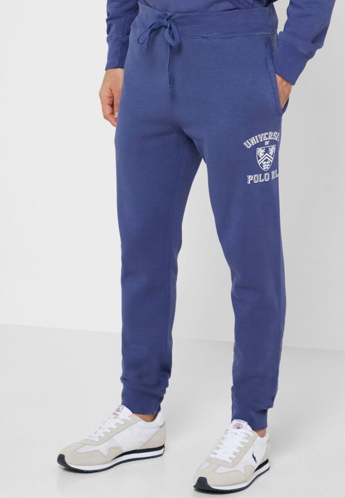 Lacivert Erkek Ralph Lauren Essential Downstring Eşofman Altı