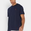 Lacivert Erkek Ralph Lauren Essential Yuvarlak Yaka Tişörtler
