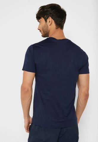 Lacivert Erkek Ralph Lauren Essential Yuvarlak Yaka Tişörtler