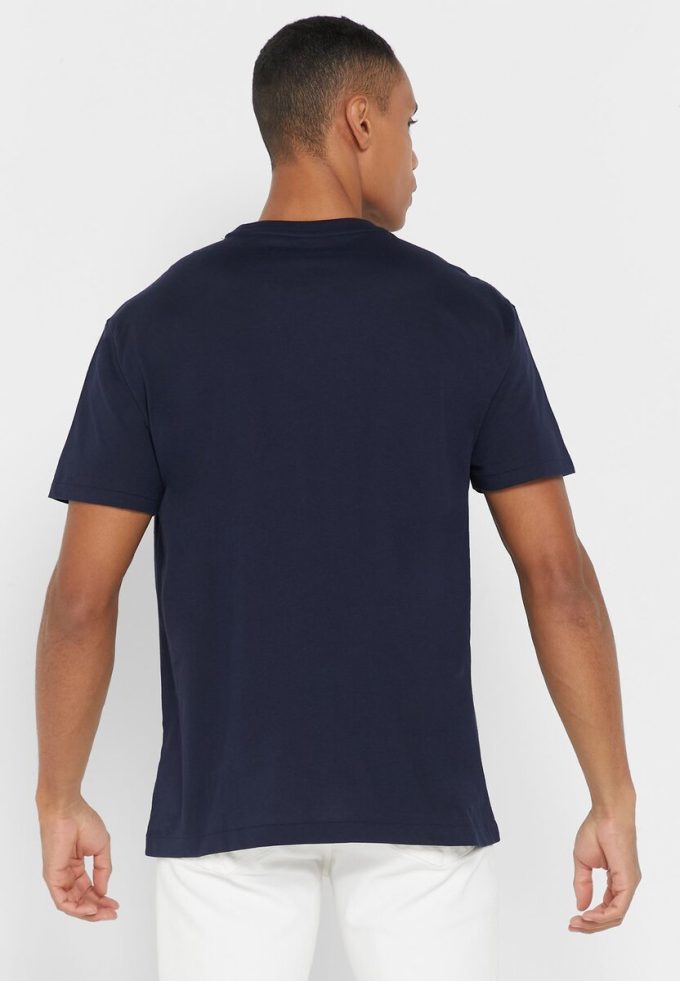Lacivert Erkek Ralph Lauren Essential Yuvarlak Yaka Tişörtler