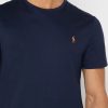 Lacivert Erkek Ralph Lauren Essential Yuvarlak Yaka Tişörtler