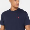 Lacivert Erkek Ralph Lauren Essential Yuvarlak Yaka Tişörtler