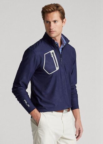 Lacivert Erkek Ralph Lauren GolfClassic Fit Camo Jakarlı Kazak Kazak