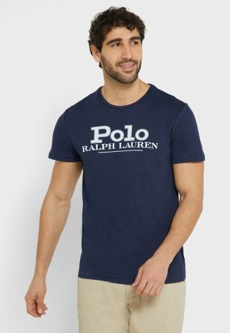 Lacivert Erkek Ralph Lauren Göğüs Logolu Tişörtler