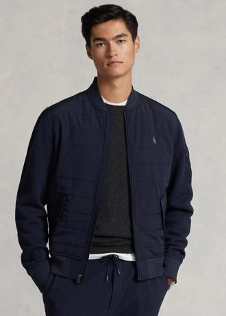 Lacivert Erkek Ralph Lauren Hibrit Bomber Ceketler