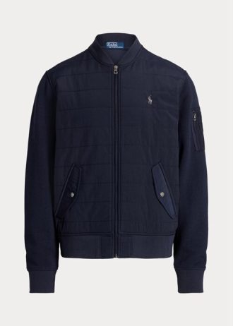 Lacivert Erkek Ralph Lauren Hibrit Bomber Ceketler