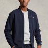 Lacivert Erkek Ralph Lauren Çift Örgü Bomber Ceketler Lacivert Erkek Ralph Lauren Çift Örgü Bomber Ceketler