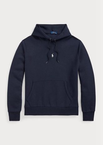 Lacivert Erkek Ralph Lauren Çift Örgü Kapüşonlu Üst