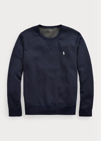 Lacivert Erkek Ralph Lauren Çift Örgü Kazak Sweatshirt