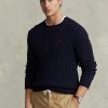 Lacivert Erkek Ralph Lauren Kablo Örgülü Pamuklu Kazak Lacivert Erkek Ralph Lauren Kablo Örgülü Pamuklu Kazak