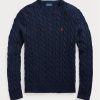 Lacivert Erkek Ralph Lauren Kablo Örgülü Pamuklu Kazak Lacivert Erkek Ralph Lauren Kablo Örgülü Pamuklu Kazak