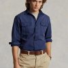 Lacivert Erkek Ralph Lauren Klasik Kesim Chino İş Gömlekleri Lacivert Erkek Ralph Lauren Klasik Kesim Chino İş Gömlekleri