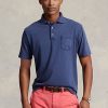 Lacivert Erkek Ralph Lauren Klasik Kesim Pamuklu-Keten Polo Tişörtler Lacivert Erkek Ralph Lauren Klasik Kesim Pamuklu-Keten Polo Tişörtler