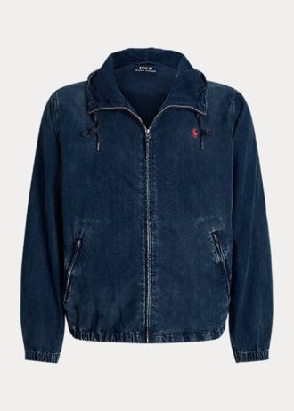 Lacivert Erkek Ralph Lauren Kot Kapüşonlu Ceketler