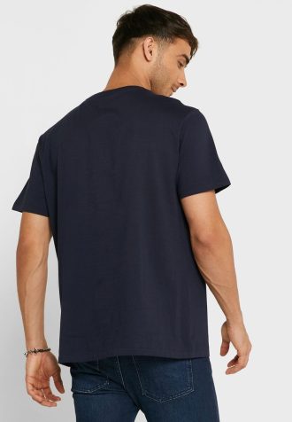 Lacivert Erkek Ralph Lauren İşlemeli Logolu Yuvarlak Yaka Tişörtler