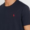 Lacivert Erkek Ralph Lauren İşlemeli Logolu Yuvarlak Yaka Tişörtler