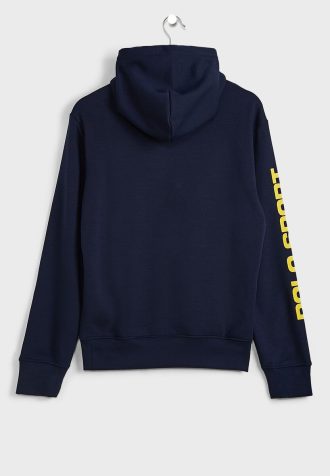 Lacivert Erkek Ralph Lauren Logo Kollu Kapüşonlu Üst