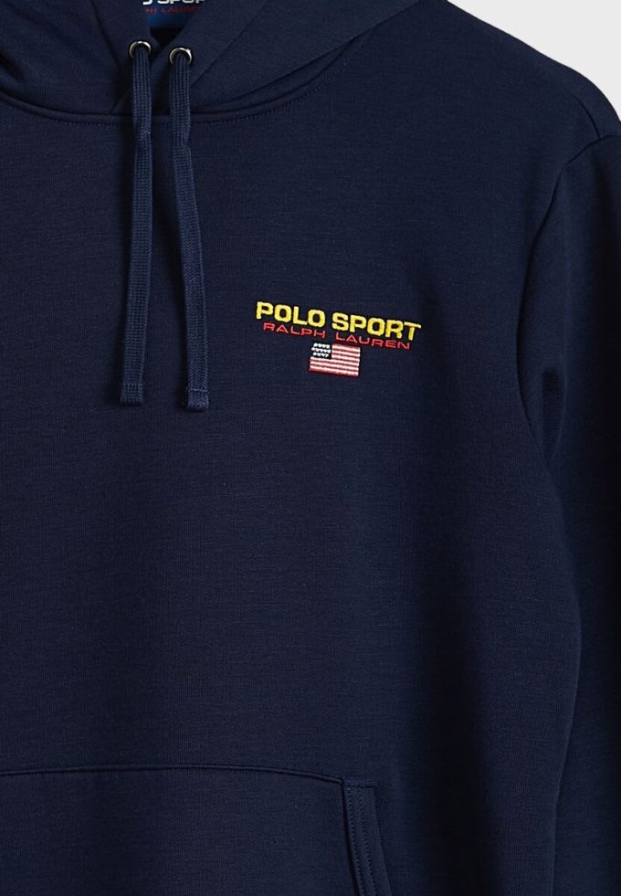 Lacivert Erkek Ralph Lauren Logo Kollu Kapüşonlu Üst Lacivert Erkek Ralph Lauren Logo Kollu Kapüşonlu Üst