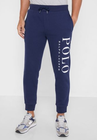 Lacivert Erkek Ralph Lauren Logo Paçalı Eşofman Altı