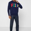 Lacivert Erkek Ralph Lauren Logo Sweatshirt