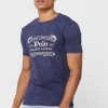 Lacivert Erkek Ralph Lauren Logolu Yuvarlak Yaka Tişörtler