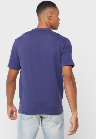 Lacivert Erkek Ralph Lauren Logolu Yuvarlak Yaka Tişörtler