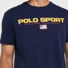 Lacivert Erkek Ralph Lauren Logolu Yuvarlak Yaka Tişörtler