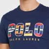 Lacivert Erkek Ralph Lauren Logolu Yuvarlak Yaka Tişörtler