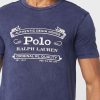 Lacivert Erkek Ralph Lauren Logolu Yuvarlak Yaka Tişörtler